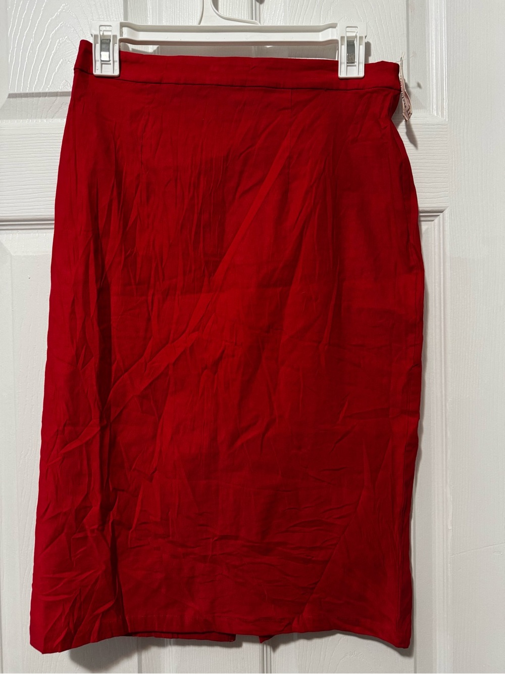 Anthropologie Red Pencil Skirt